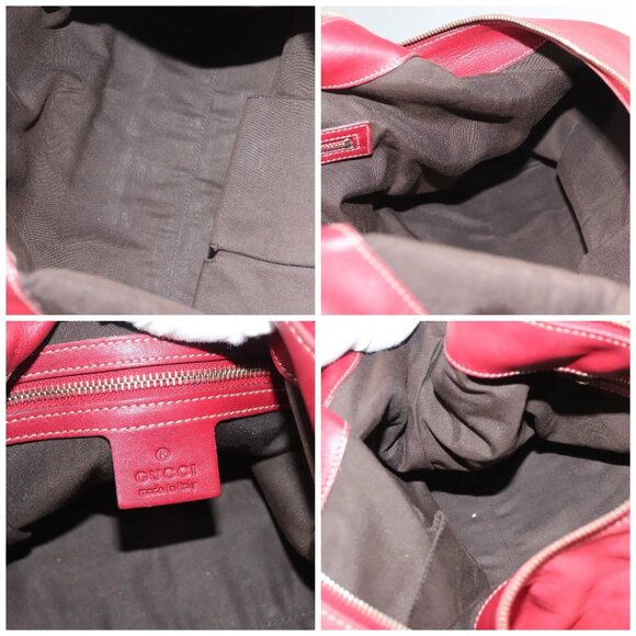 GUCCI Shoulder Bag Leather Red Gold 189840 001364 Auth bs27504 - Picture 15 of 16